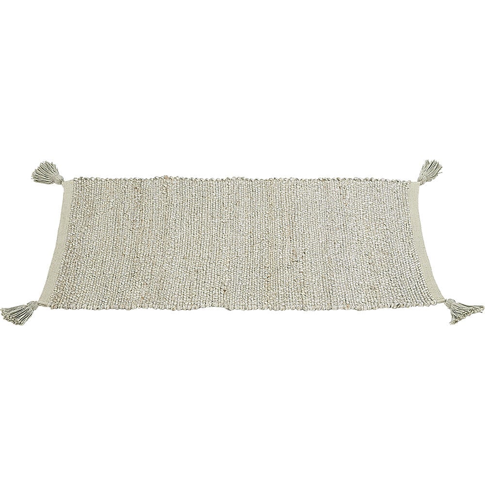 Tapis rectangulaire jute vert kaki