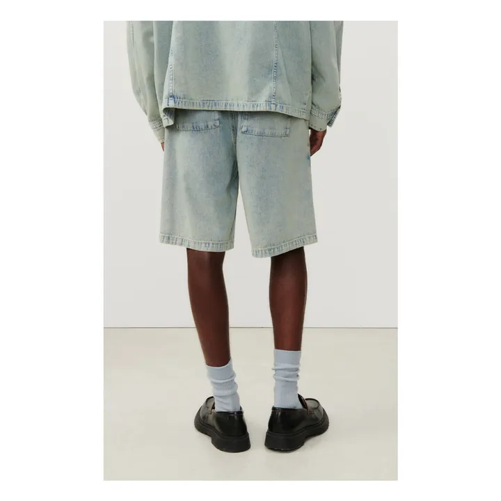 American Vintage Short Elastiqué Besobay Denim | Denim bleached