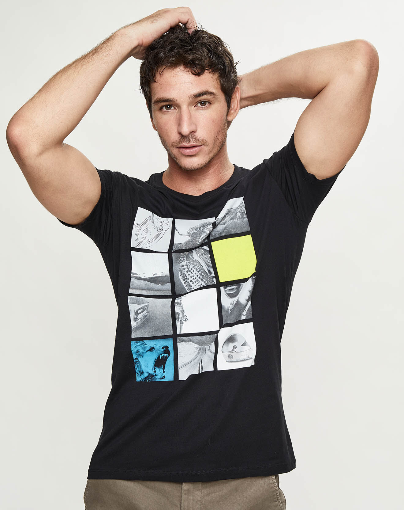 Replay T-Shirt Picture Logo noir