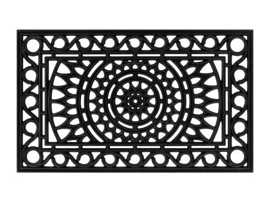 Paillasson rectangulaire 45x75 cm caoutchouc