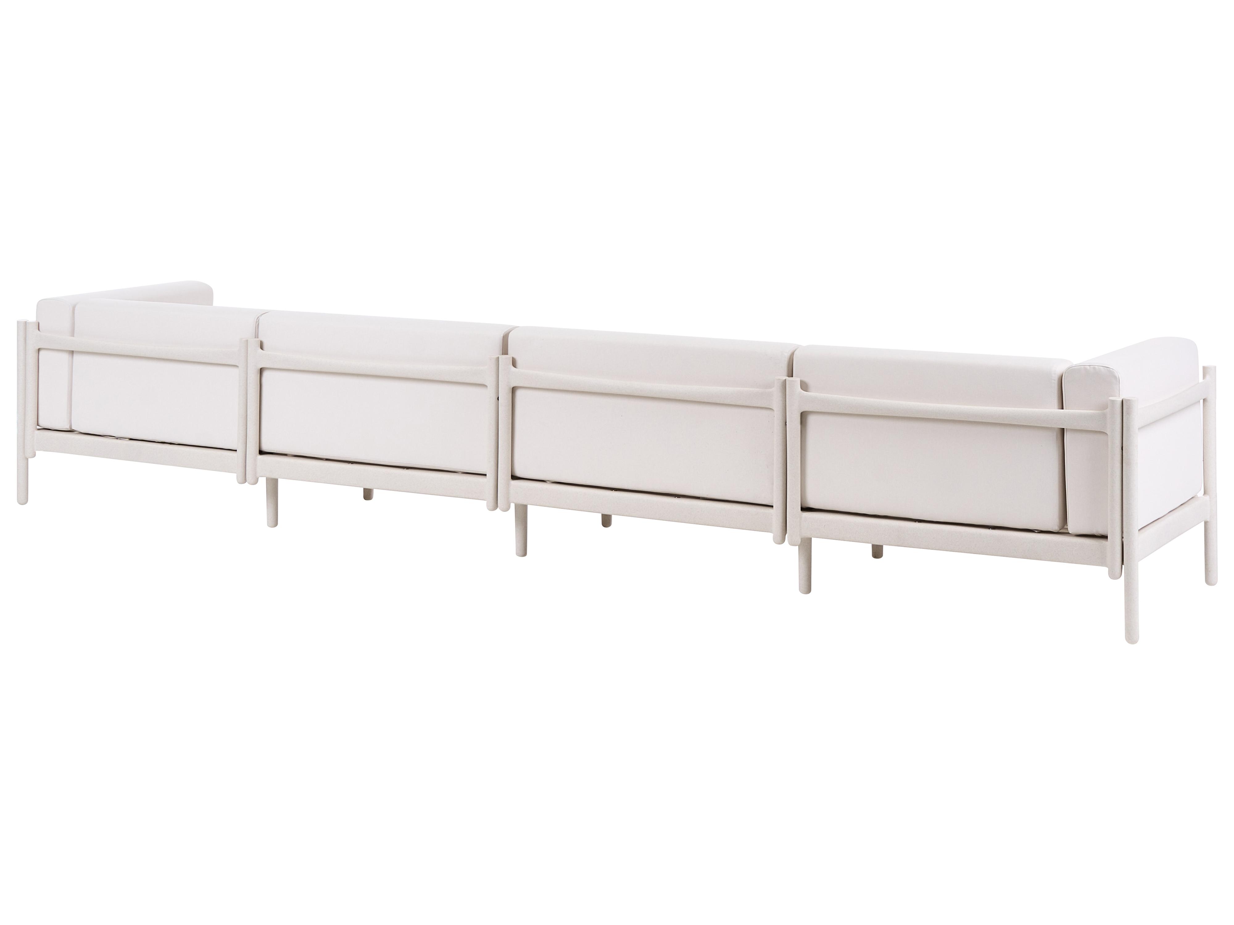 Tuin loungebank 4-zits FERRETTI Lichtbeige