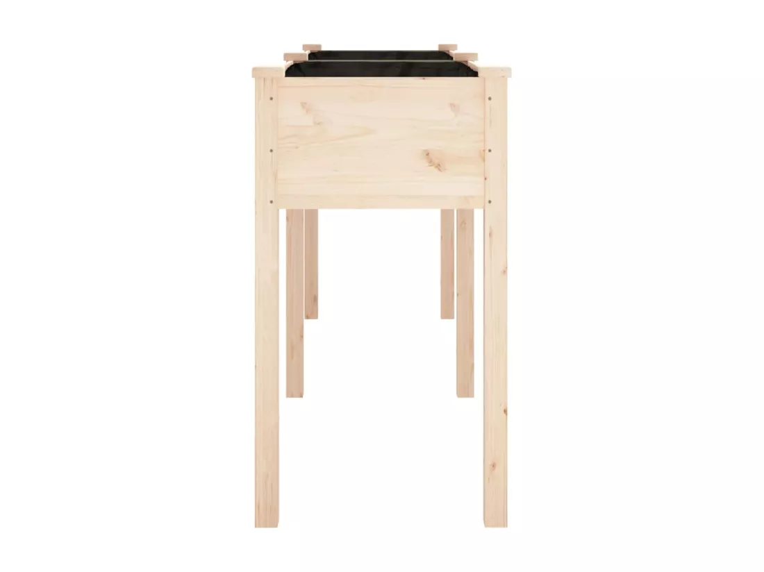 Jardinière bac lit surélevé bois marron 161 x 45 x 76 cm 02_0038124