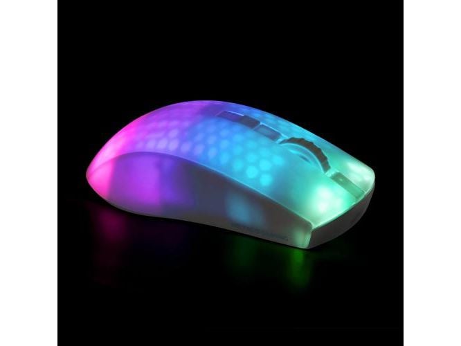 DELTACO Gaming-Maus GAM-145-W Weiss/Trasparent Leichte Gaming-Maus mit RGB Beleuchtung