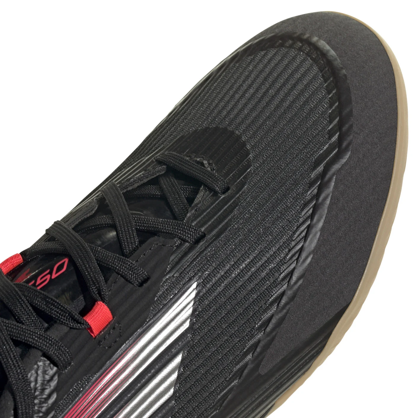 Adidas F50 League Zaalvoetbalschoenen (IN) Zwart Rood Zilver