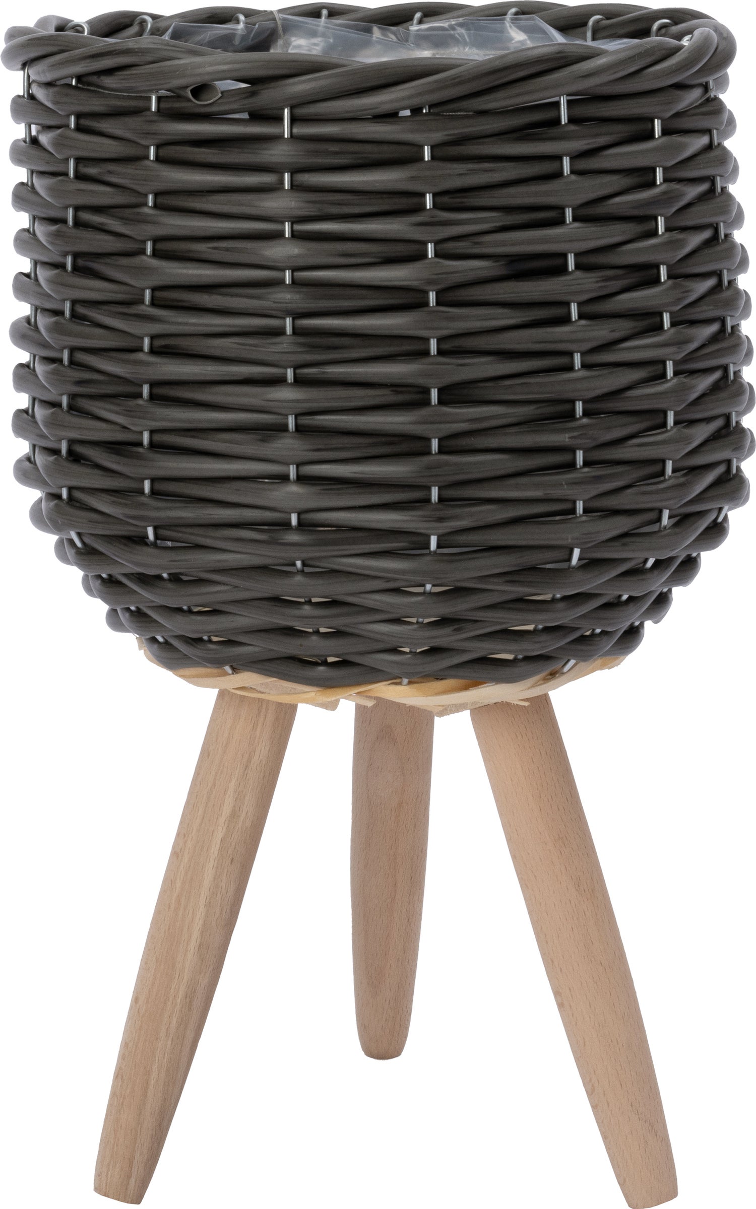 Intratuin bloempot op poten Esha grijs D 20 H 34 cm