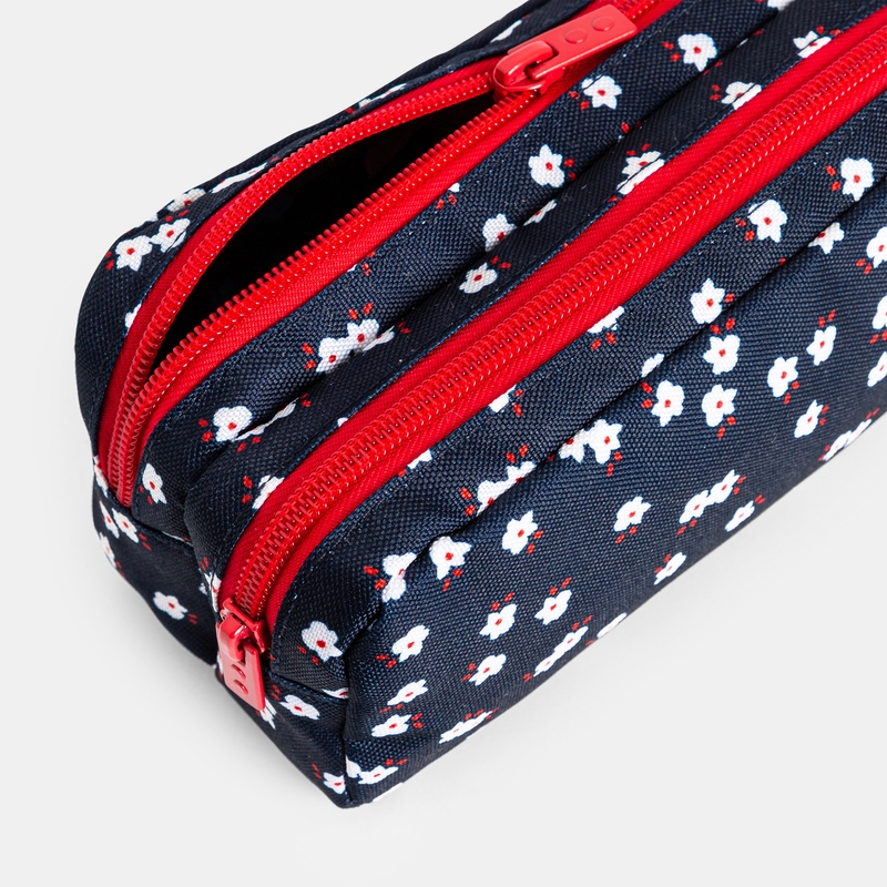 Trousse d'école imprimée bleu fille