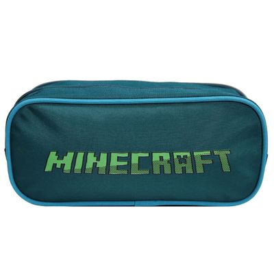 Trousse rectangulaire Minecraft - 2 compartiments - vert - Bagtrotter