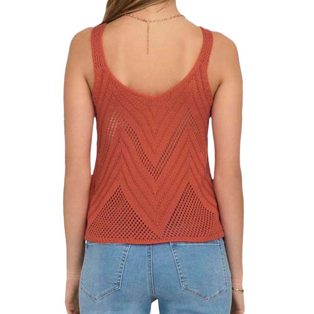 JDY Top Crochet Terracotta Femme Jdy 15226348
