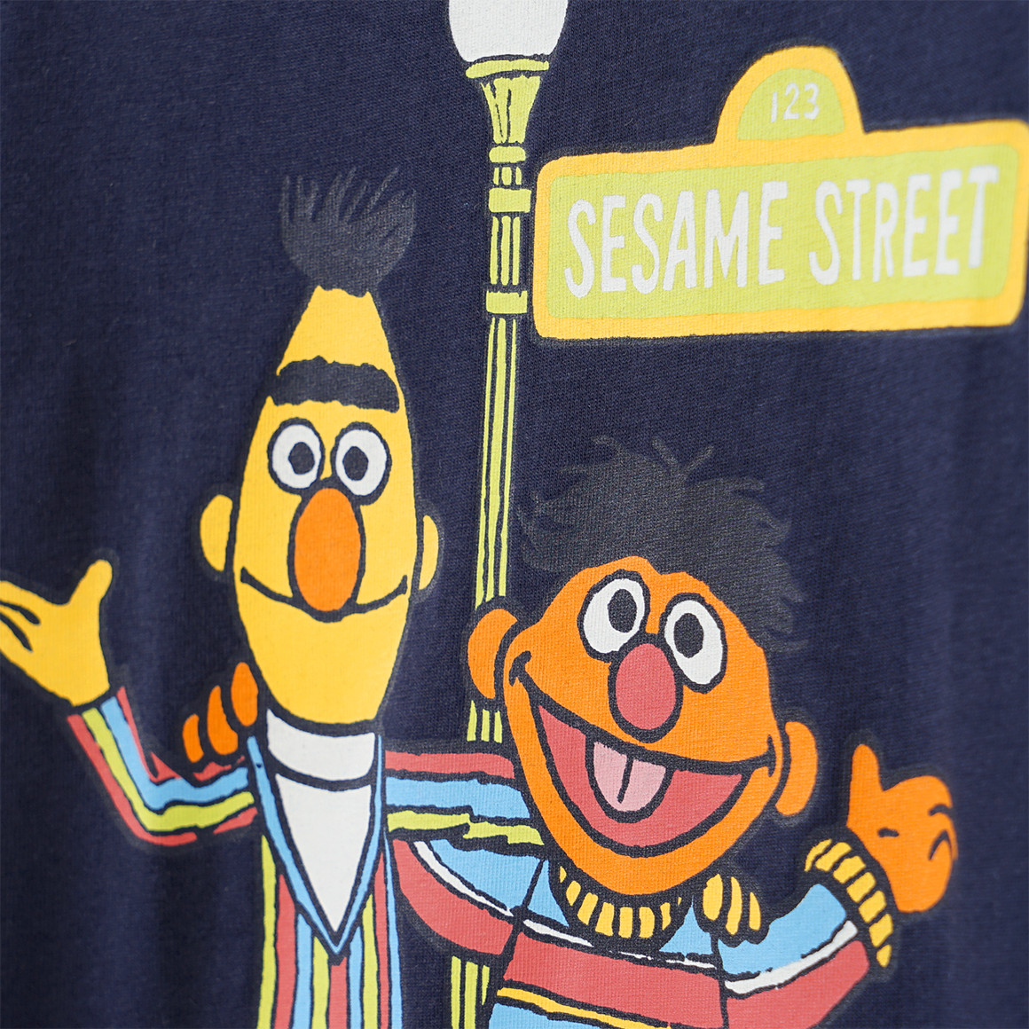 Topolino Sesamstraße Langarmshirt mit Print dunkelblau