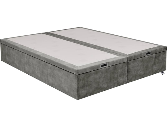 TEMPUR - Sommier 180 x 200 Premium Swift électrique 180x200 velours cendr D75