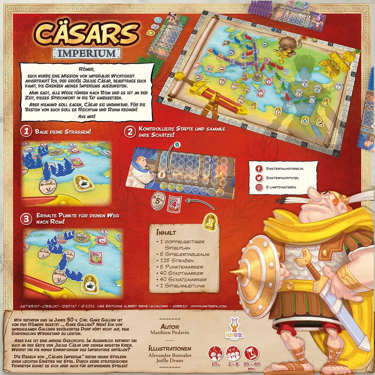 Holi Grail Games - Brettspiel - Cäsars Imperium Gesellschaftsspiel Spiel