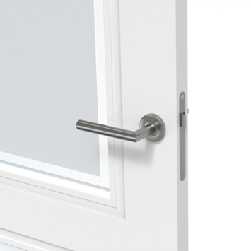 Arne & Bodil binnendeur ABT306 mat glas met blanke rand - wit afgelakt