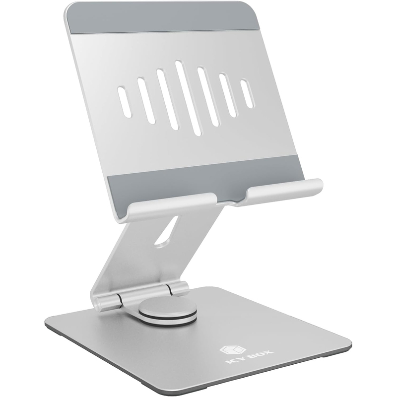 Icy Box Tablet- und Smartphoneständer, silber