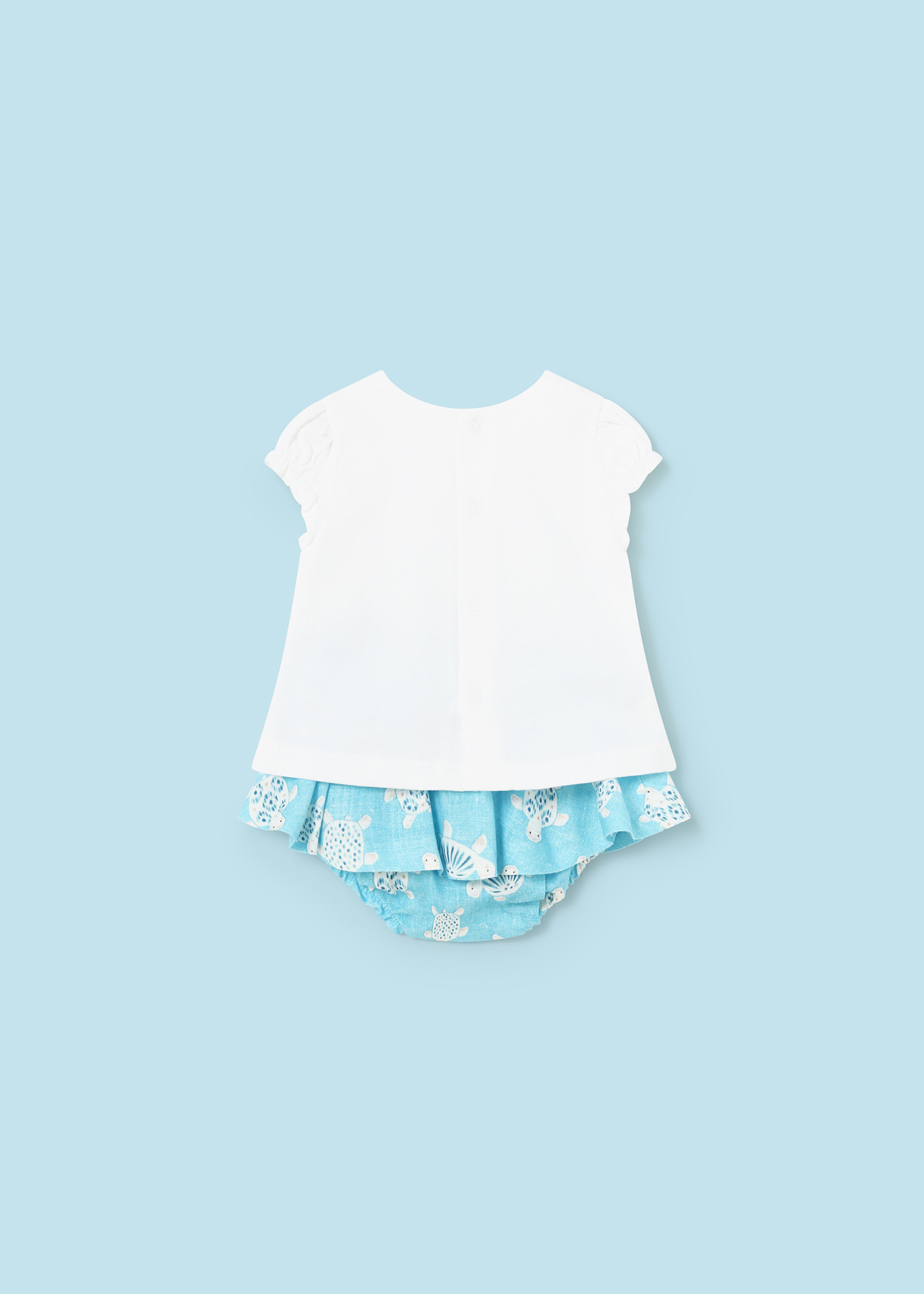 Conjunto de saia estampada de duas peças para recém-nascido Mate