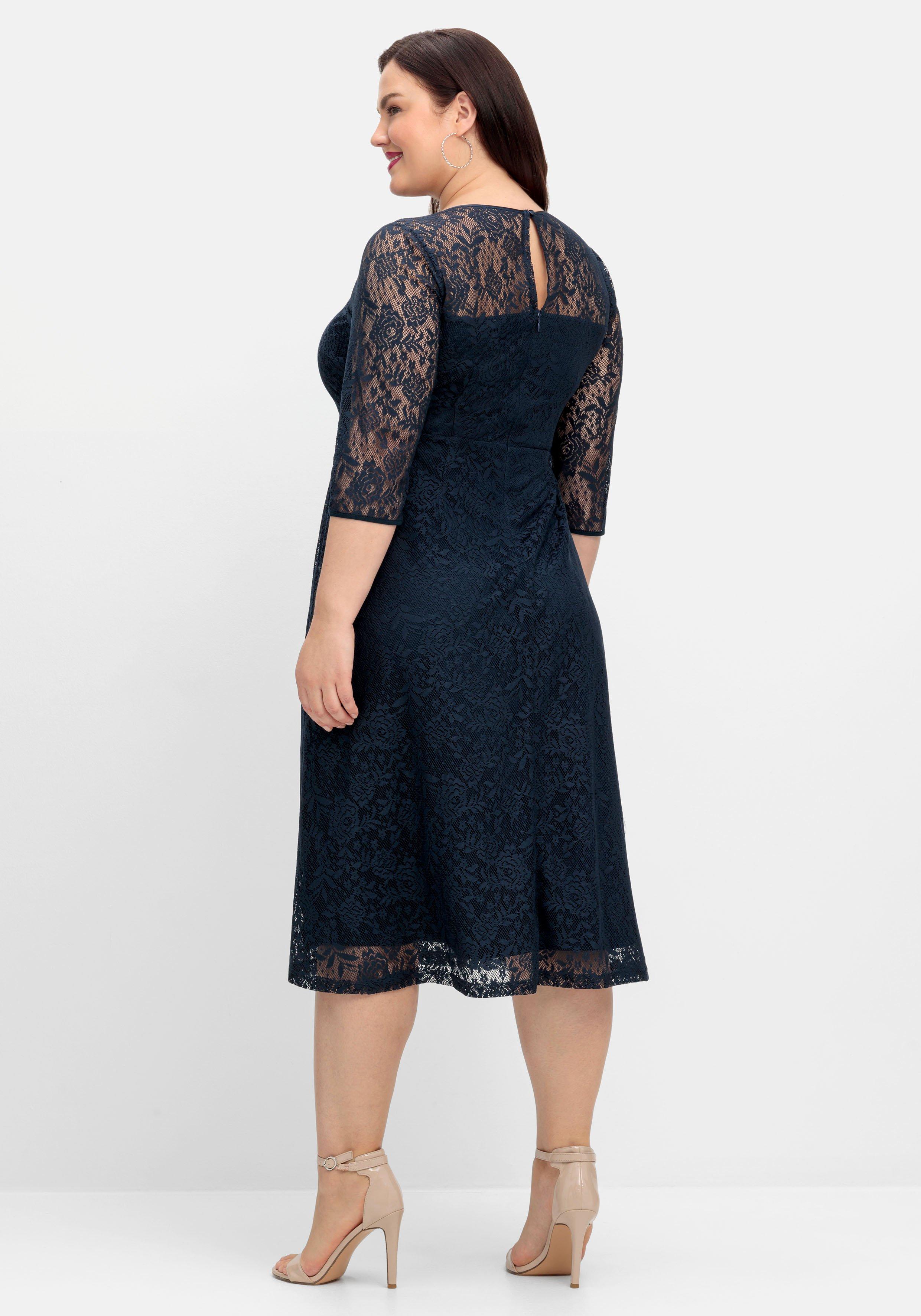 Cocktailkleid aus floraler Spitze