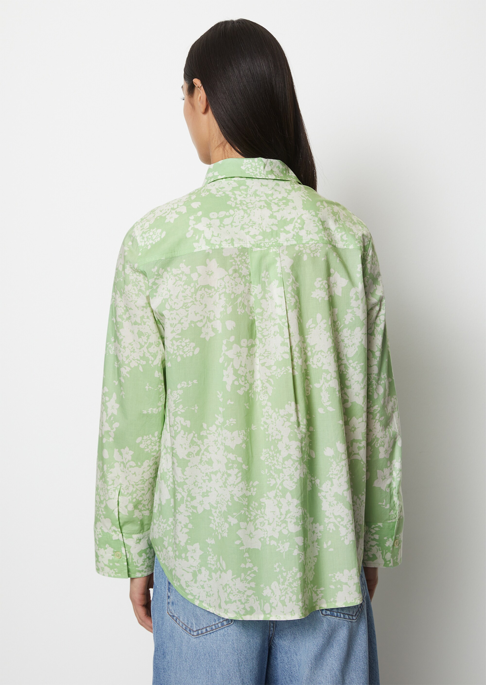 Bluse A-Shape aus Papertouch-Popeline