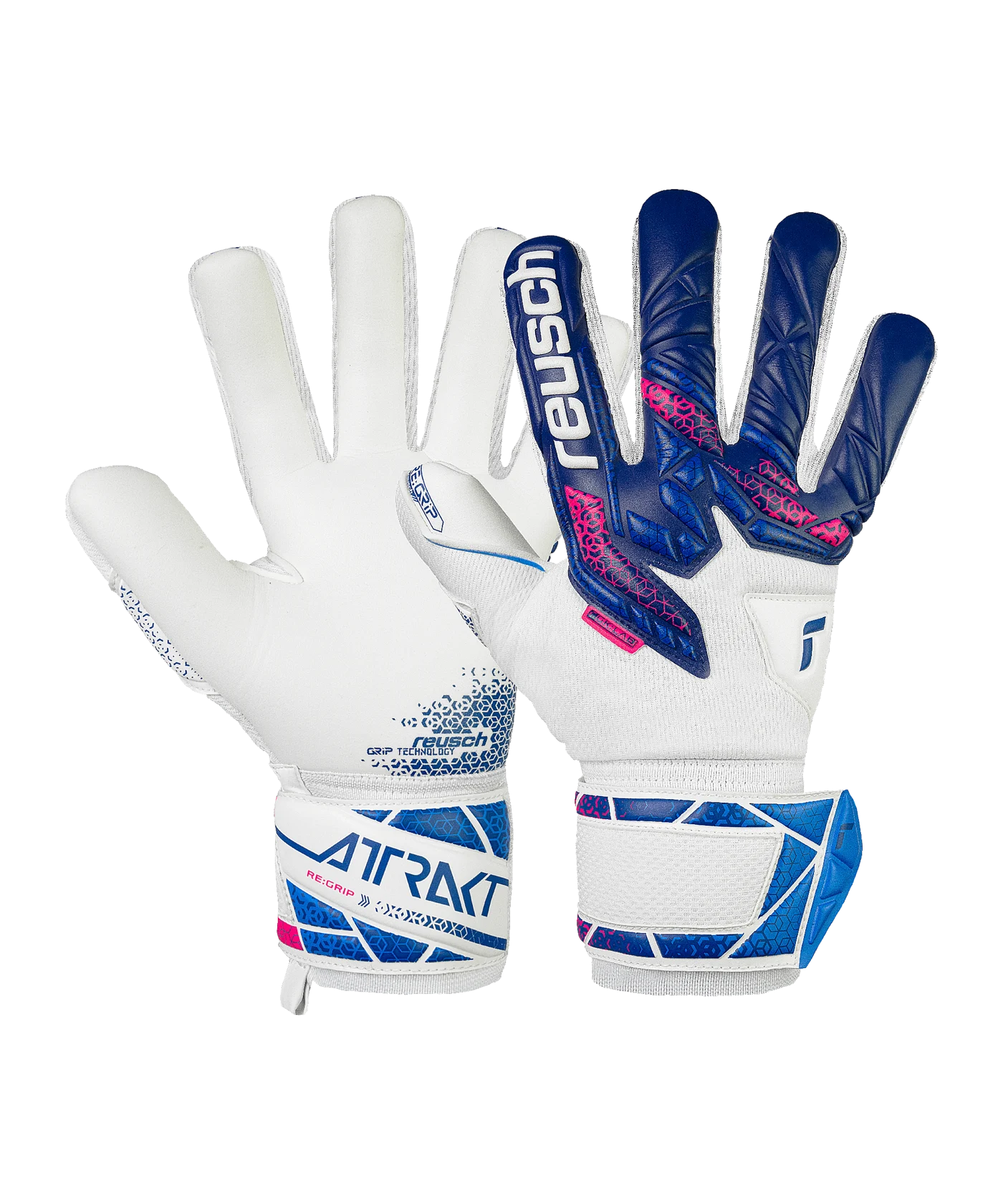 Reusch Attrakt Grip NC goalkeeper gloves blue F4310
