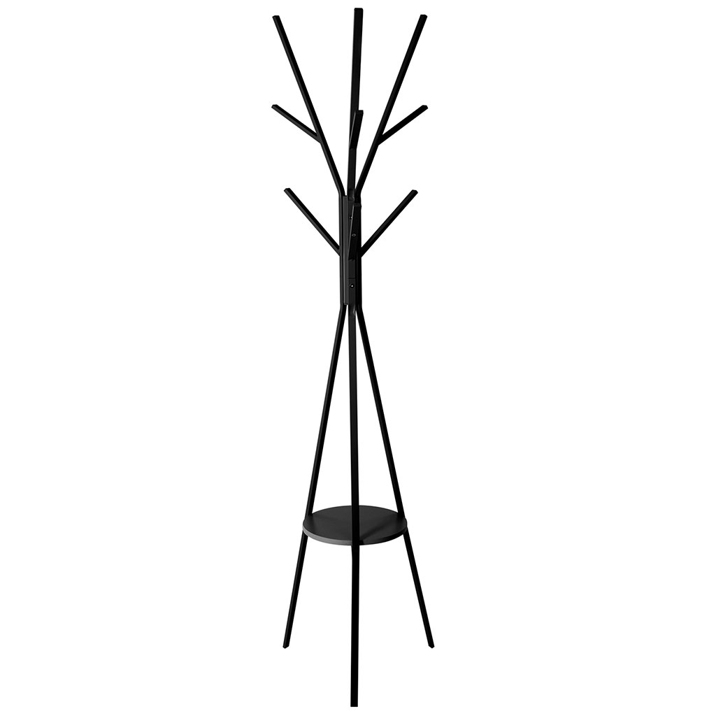 Porte-manteau métal arbre noir 42x42x180cm