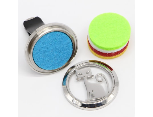 ZEN AROME - Diffuseur d'huiles essentielles pour voiture en inox clip'ar...