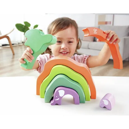 Hape Stapelblöcke Elefanten-Safari