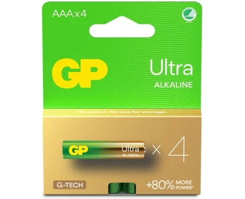GP Ultra Alkaline AAA 4-p Svanenmärkt