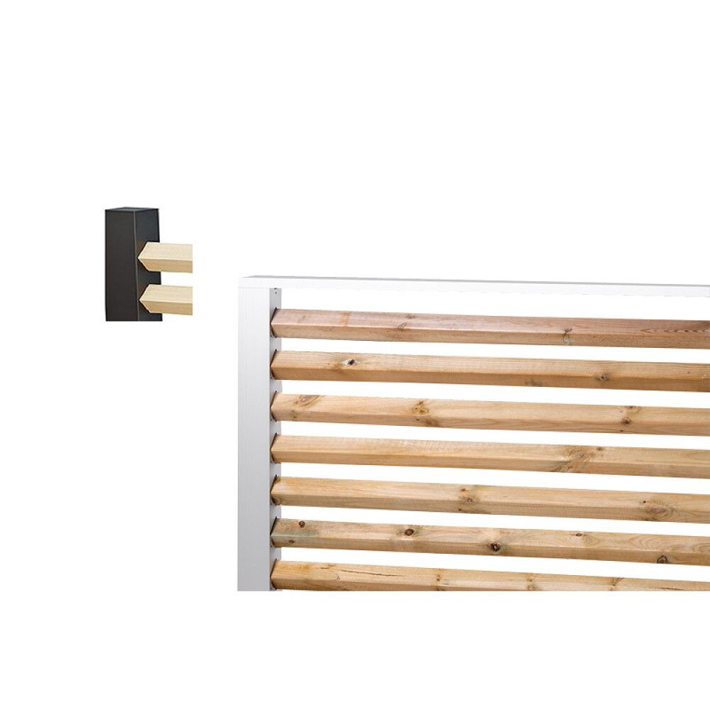 OVERLIGGER RECAL ALUMINIUM 100CM SVART