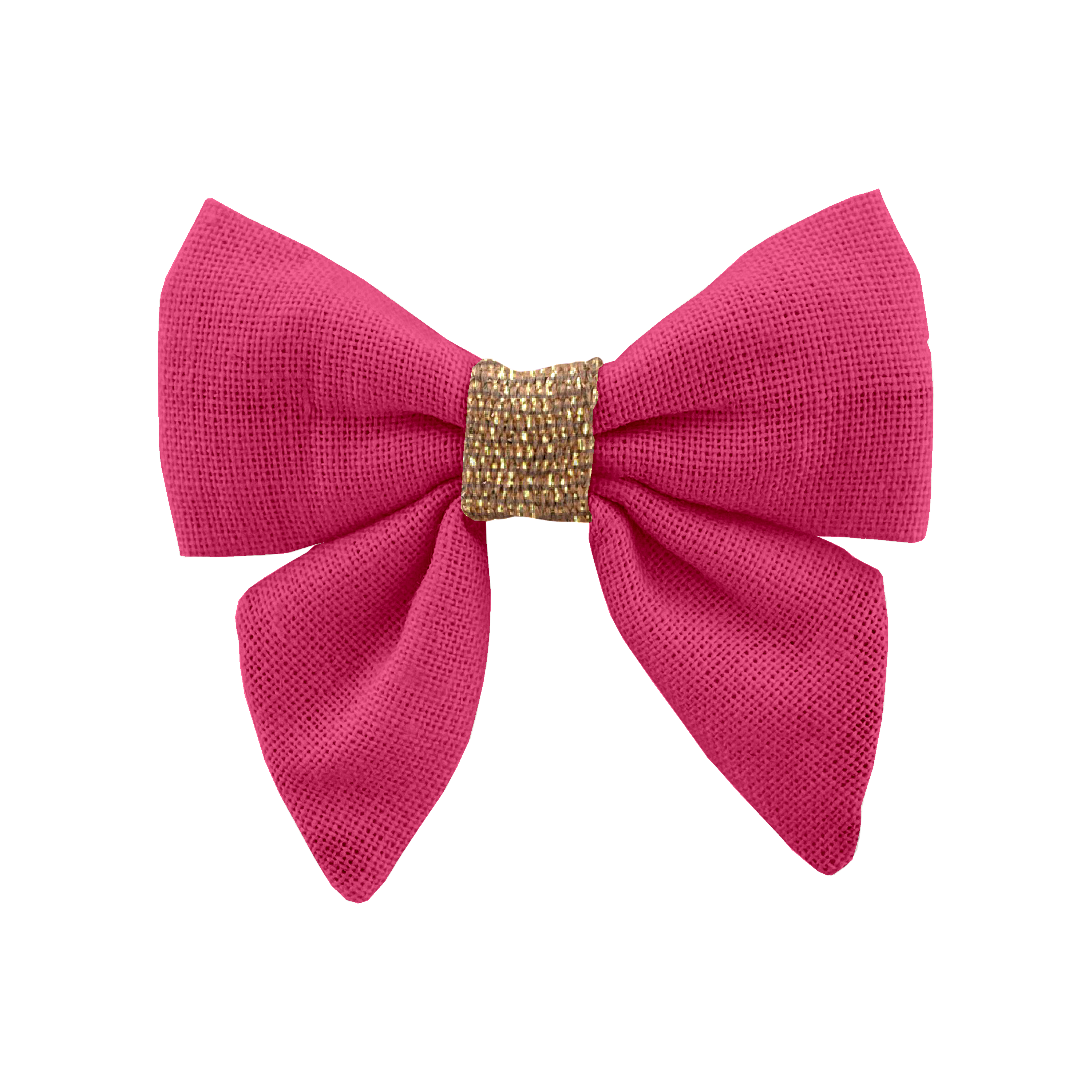 Barrette Mini Noeud Papillon Fuchsia