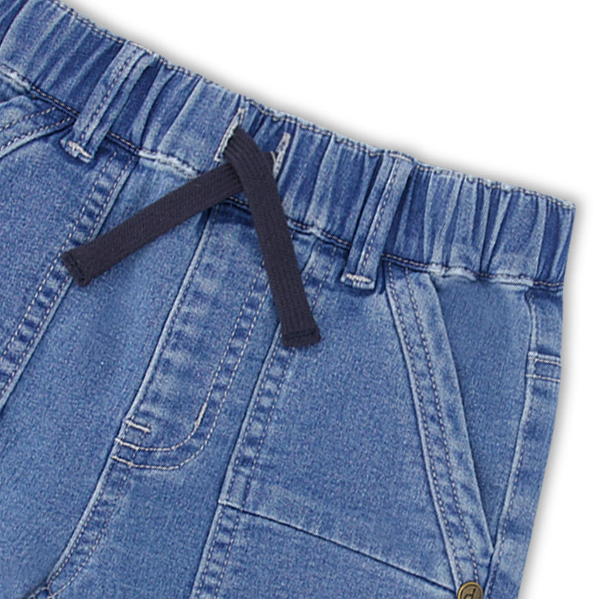 Deux par Deux Short Denim Basique 3-6ans
