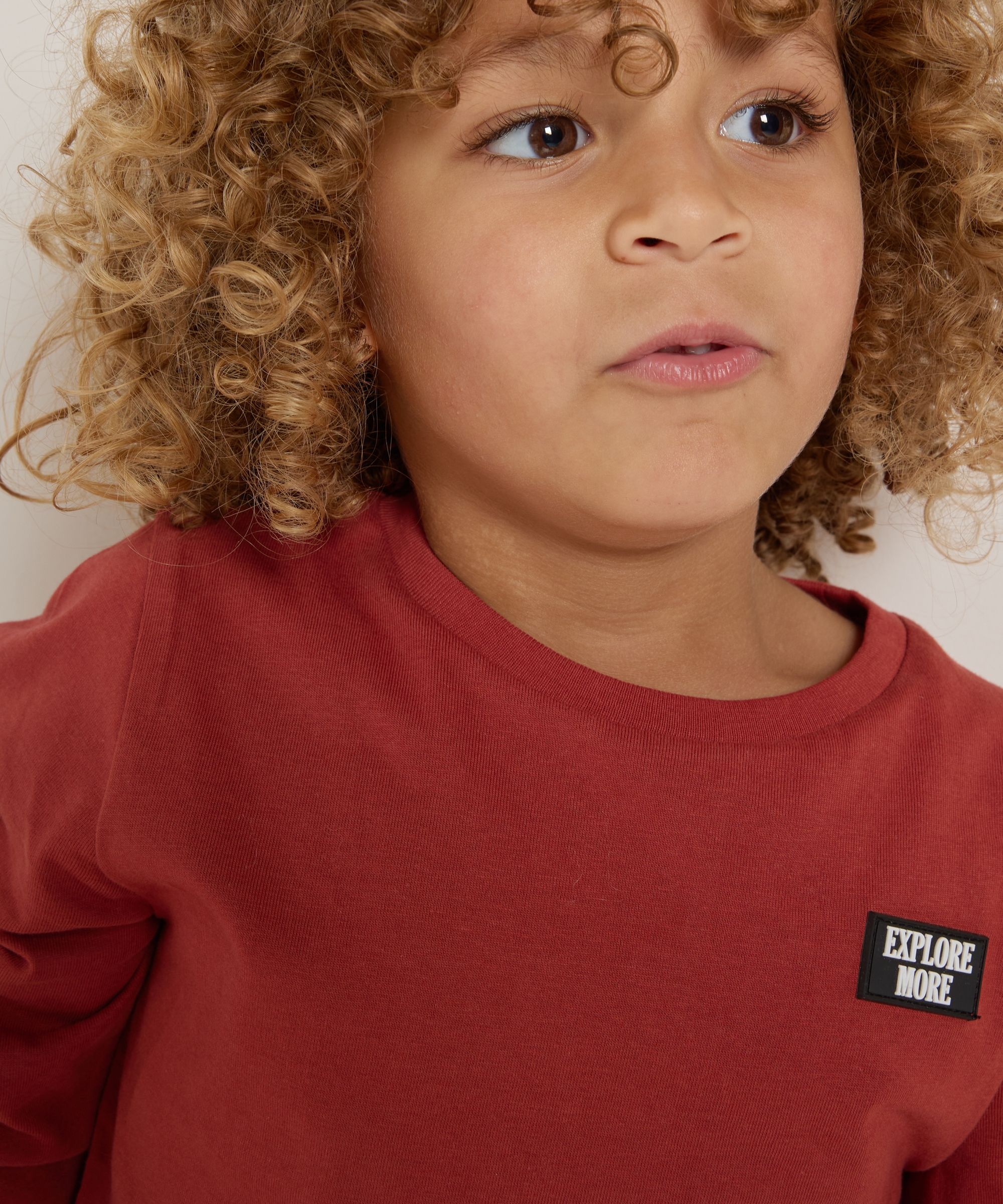 jersey top met backprint
