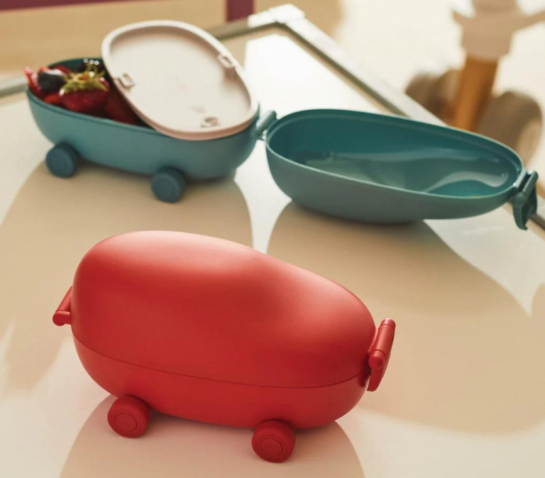 Alessi Food à porter snack box lichtblauw