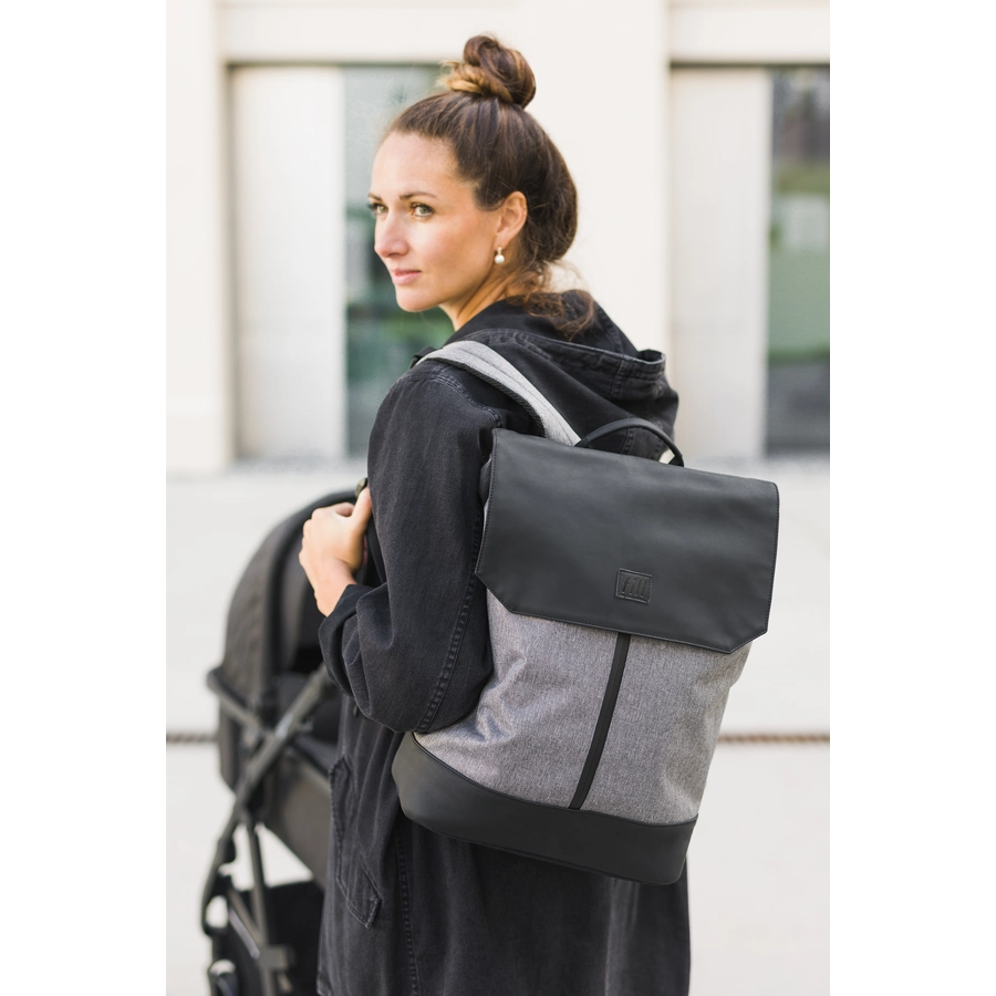 Fillikid Wickelrucksack Osaka grau melange