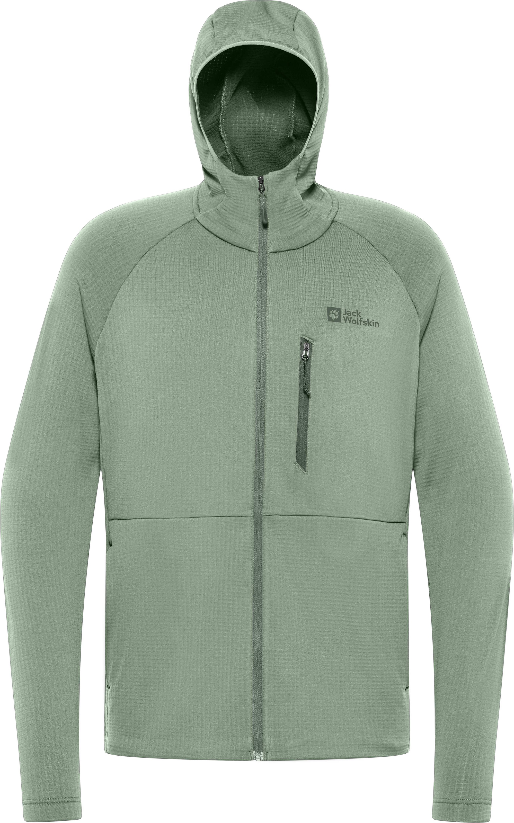 Jack Wolfskin Fleecejacke »KOLBENBERG HOODED FZ M« mit Kapuze