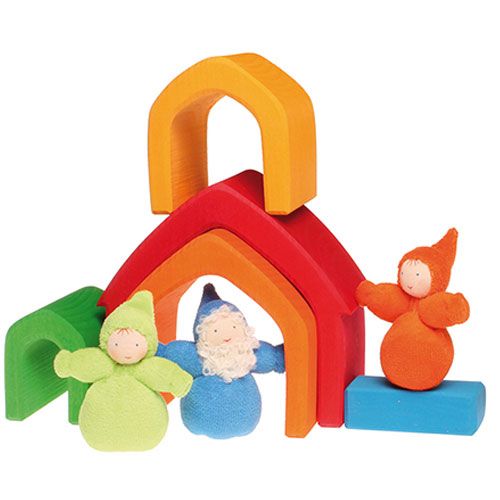 Grimm's vormenset het huis - gekleurd