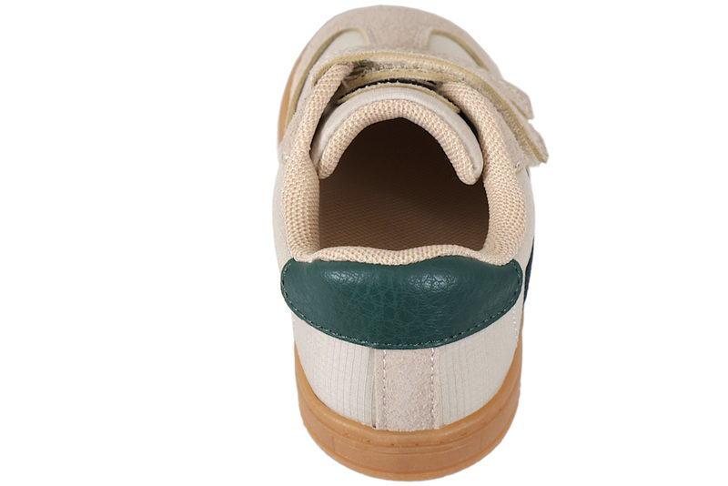 SKILLS SKO I BEIGE TEKSTIL OG PU