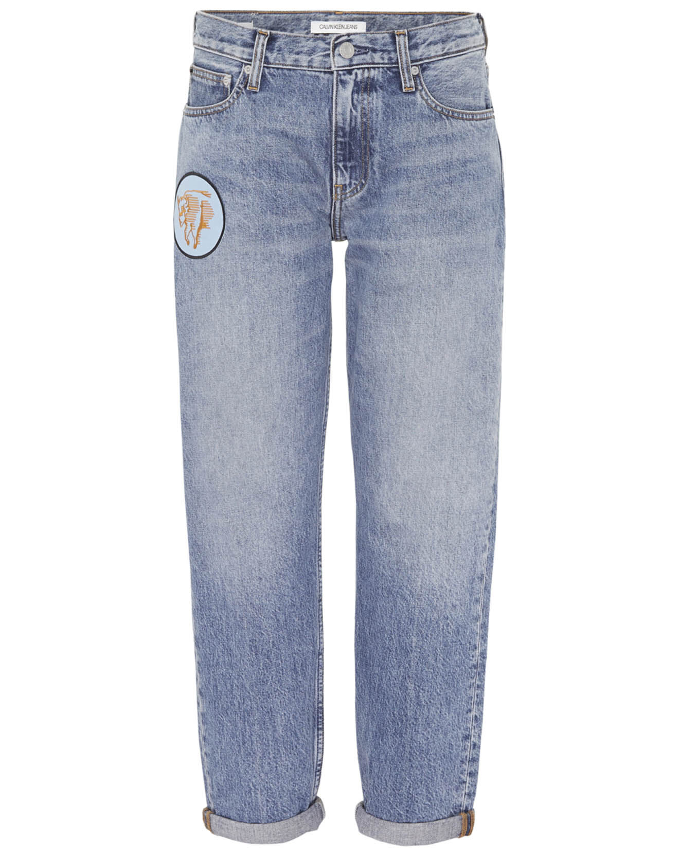 Calvin Klein Jean Mid Rise Boy bleu