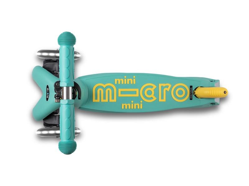 Micro Mobility Kickboard Mini Micro Deluxe Eco Mint Kids Scooter aus recycelten Fischernetzen