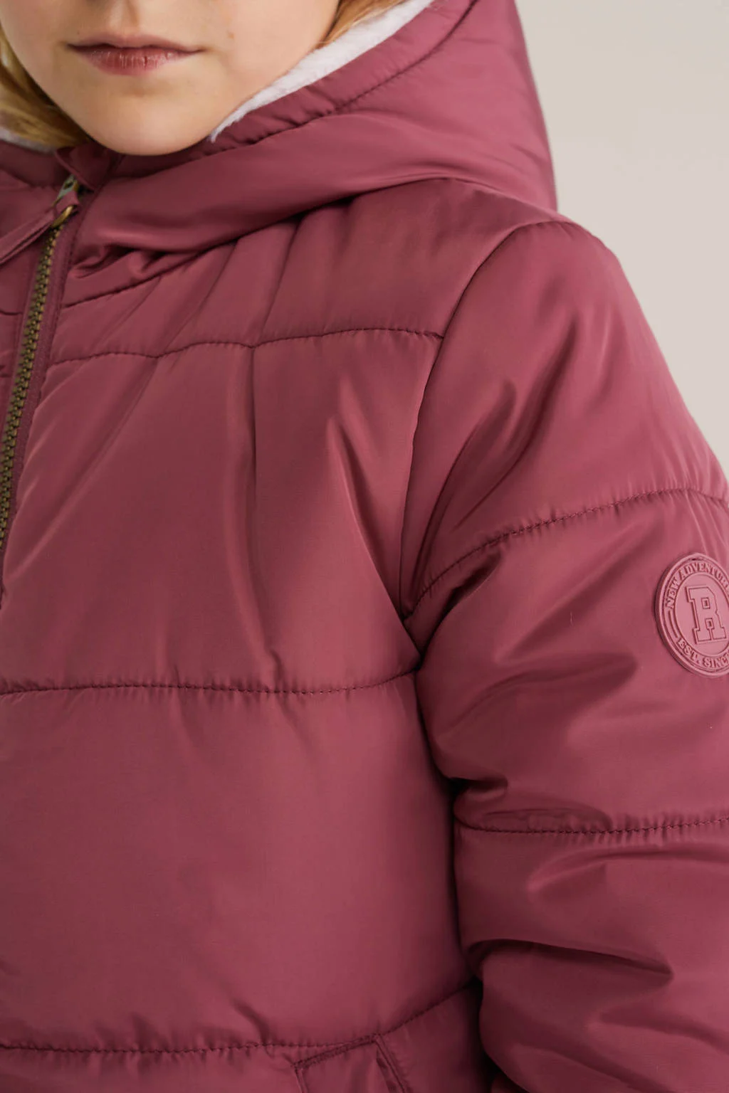 WE Fashion reversible jas roze
