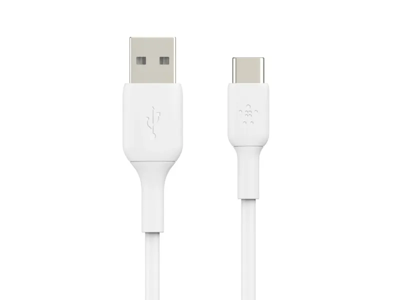Belkin BoostCharge - USB-kabel - 24 pin USB-C (han) til USB (han) - 1 m - hvid