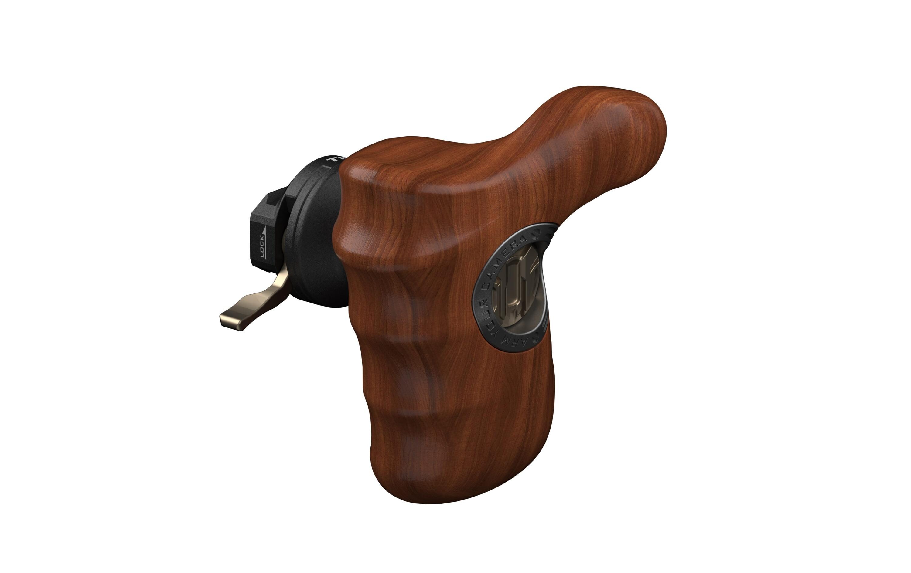 Advanced Left Side Wooden Handle Type IX<br>Ergonomischer Holzgriff für maximalen Komfort bei der Bedienung des DJI Ronin 4D