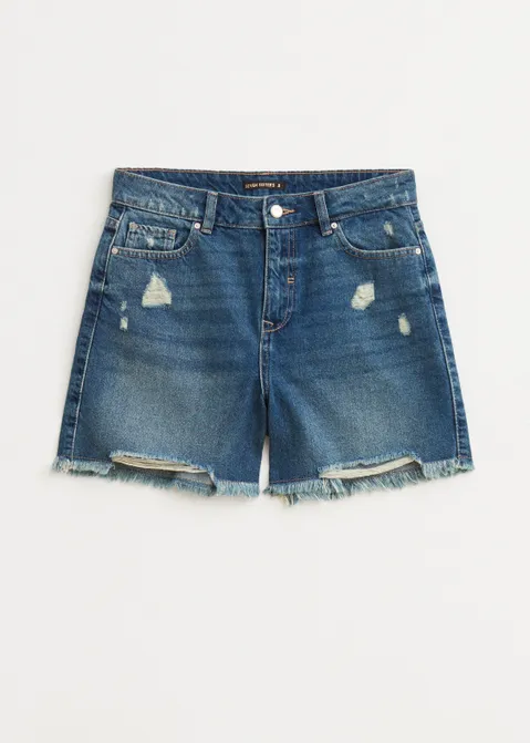 Denim short high waist blauw (BLW.USD)