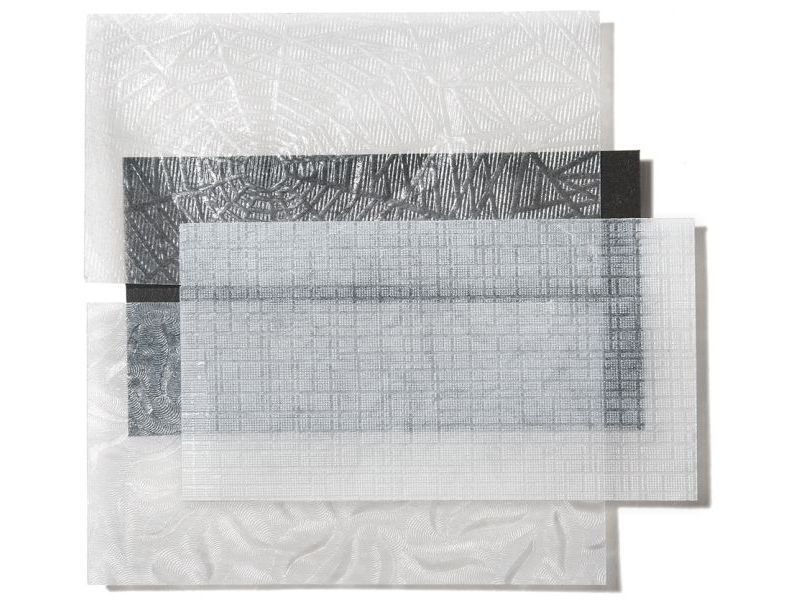 Pergamynpapier mit Prägung, weiß