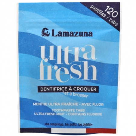 Lamazuna Dentifrice à croquer Menthe Ultra fraîche