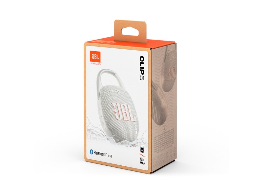 COLUNA PORTATIL JBL CLIP 5 BRANCO