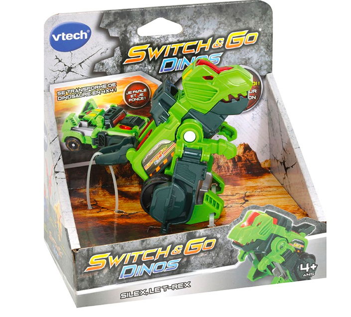 VEHICULE AVEC FONCTION PETITS SWITCH & GO DINOS ASSORTIS - Ecru