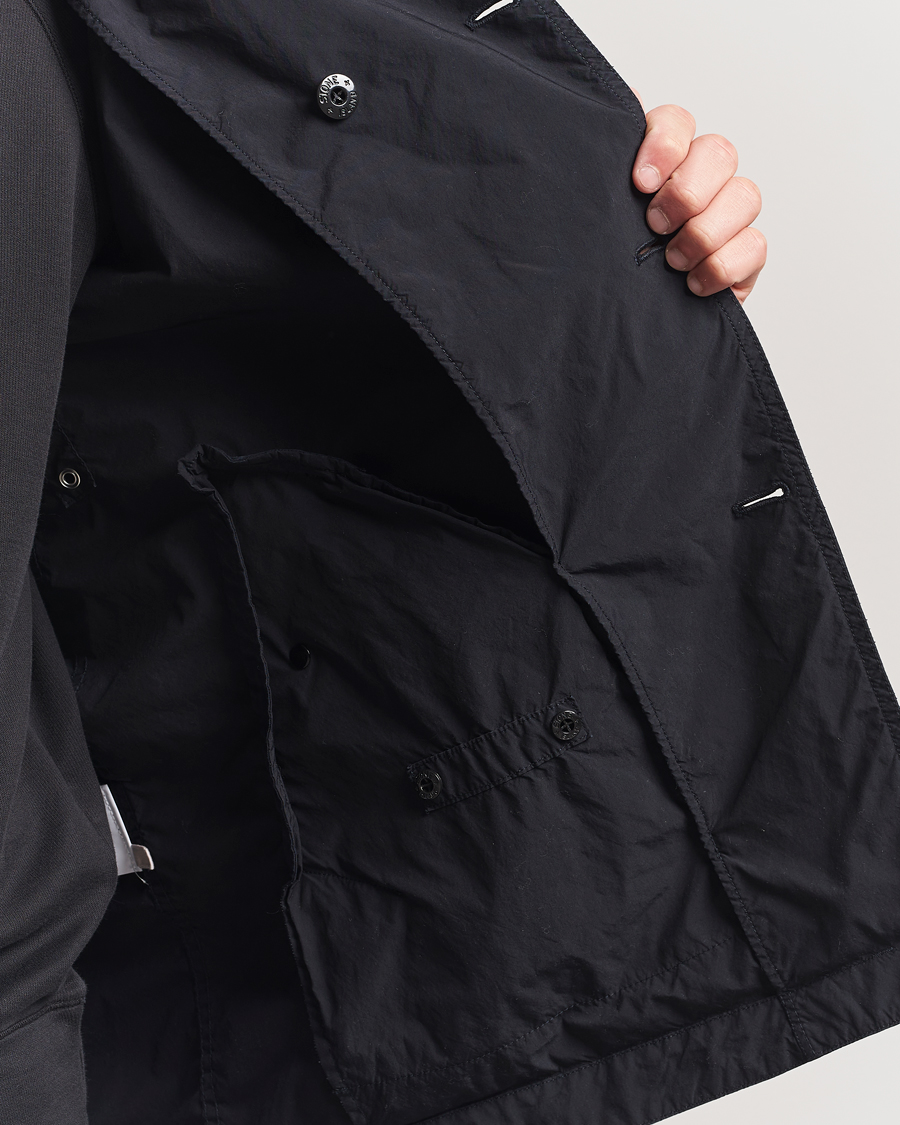 Stone Island Light Compact Touch Coat Navy Blue