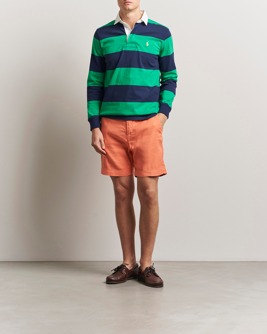 Morris Fenix Linen/Cotton Shorts Orange