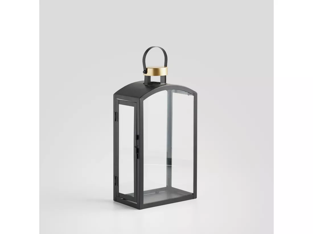 Lanterne Arn Noir Moyen 36 x 19 x 12