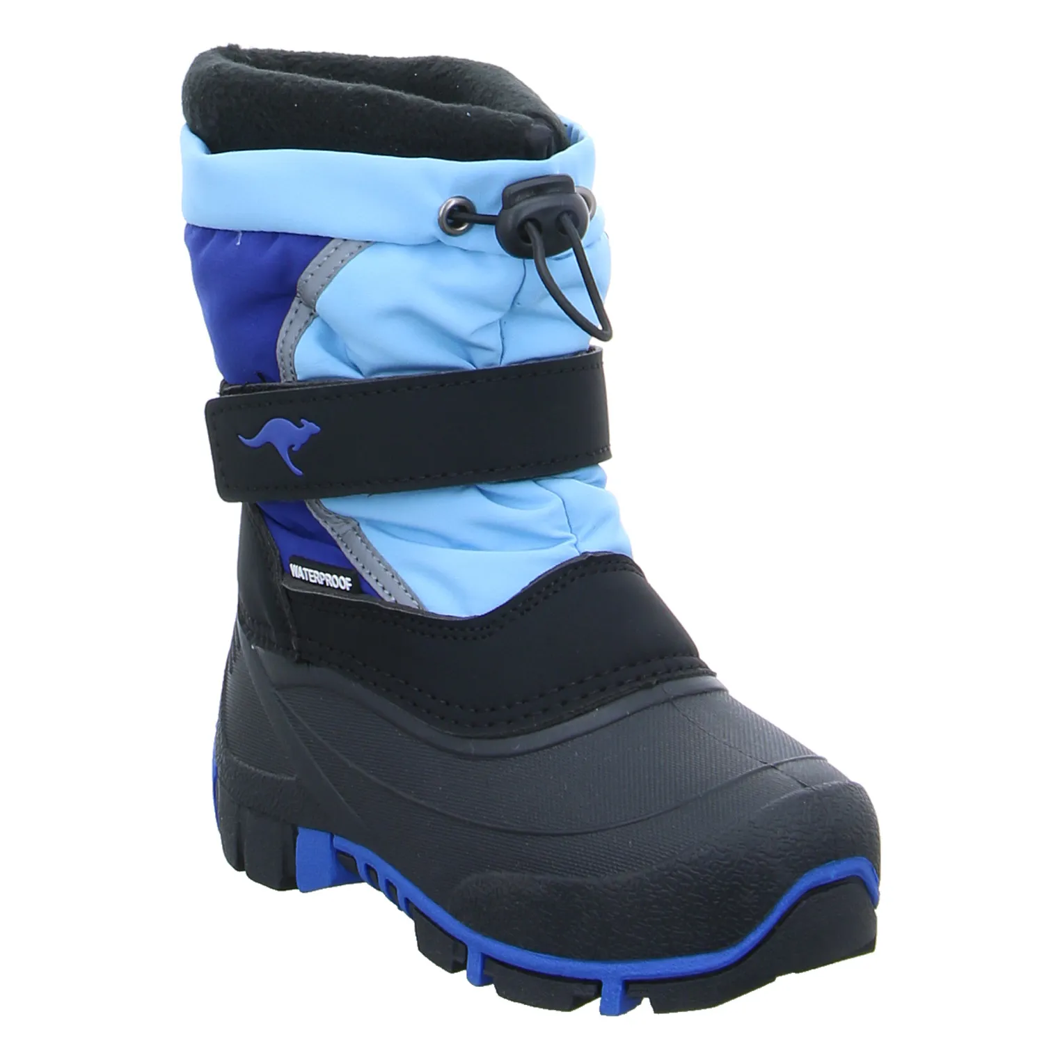 KANGAROOS Kinder-Snowboot Blau Synthetik  Schneestiefel