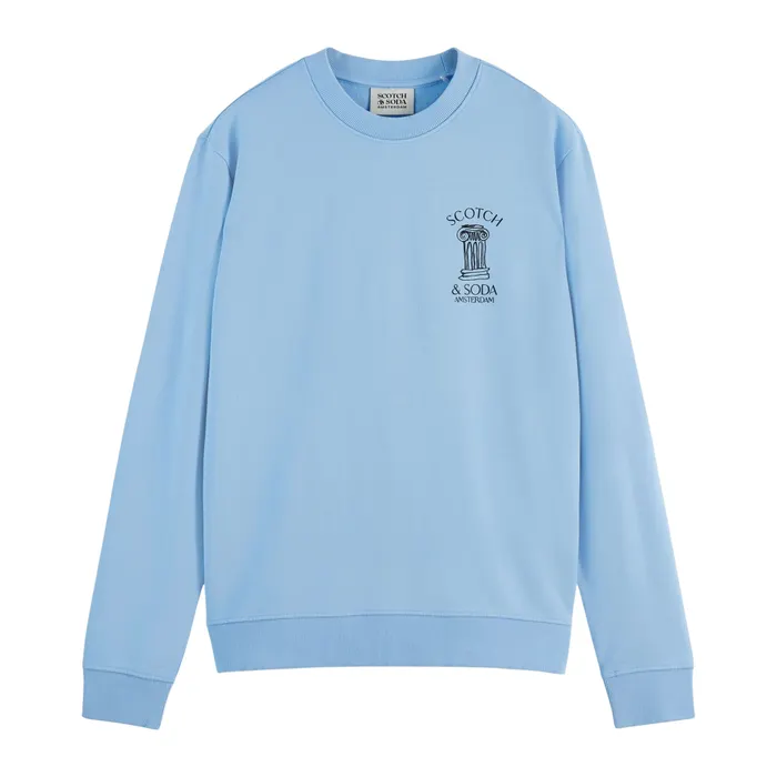 Scotch & Soda Left Chest Artwork Sweater Heren
