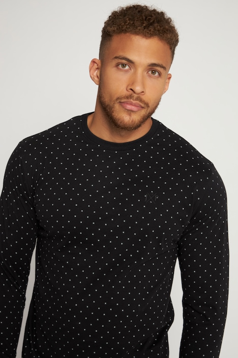 Schlafanzug, Bauchfit, Langarmshirt, lange Hose, bis 8 XL